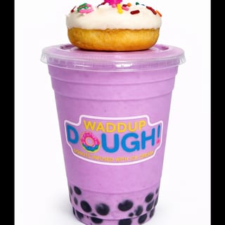 Taro Shake w/Boba + Donut